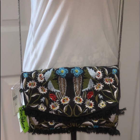 Sam Edelman Embroidered Cross body clutch - Picture 2 of 8